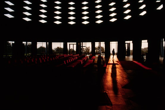 Interior of the Continental Bahá’í House of Worship of Europe (Hofheim-Langenhain, Germany)