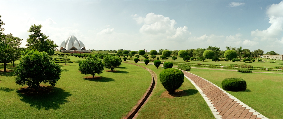 Continental Bahá’í House of Worship of the Indian Subcontinent (New Delhi, India) and surrounding gardens