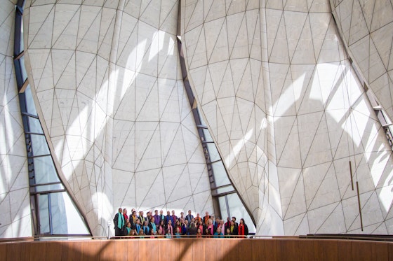 A choir performs at the Dedication of the Continental Bahá’í House of Worship of South America (Santiago, Chile), October 2016
