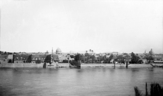 Historical view of Baghdad and the Tigris River, c. 1930