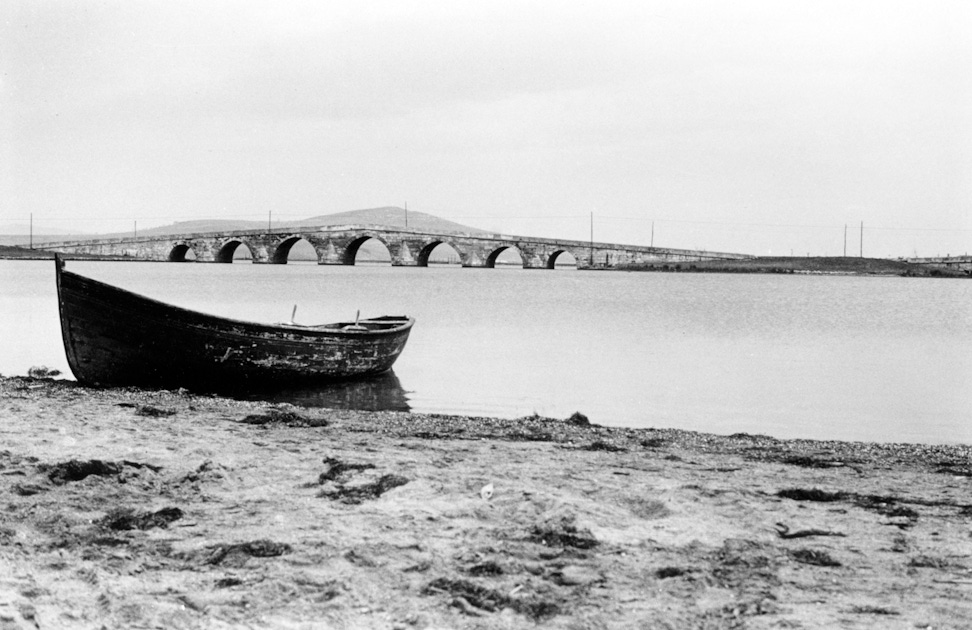 The bridge at Büyükçekmece, Turkey, which Bahá’u’lláh and His companions crossed on their way from Constantinople to Adrianople in December 1863
