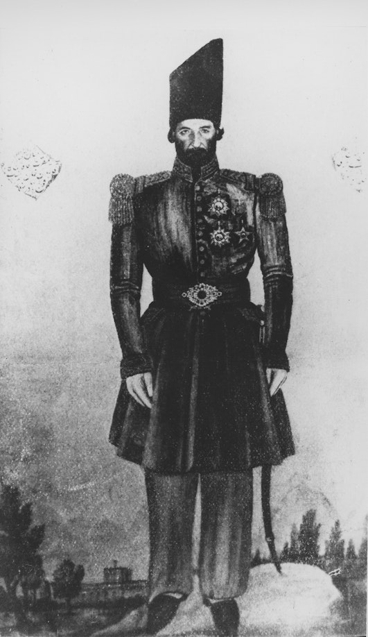 Áqá Ján-i-<u>Kh</u>amsih, commander of the Nasiri regiment, who volunteered to carry out the execution a second time