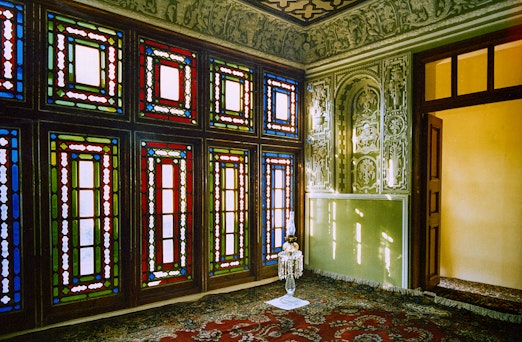 The room in the House of the Báb where the Báb declared His Mission in <u>Sh</u>íráz, Iran, before its destruction in 1979