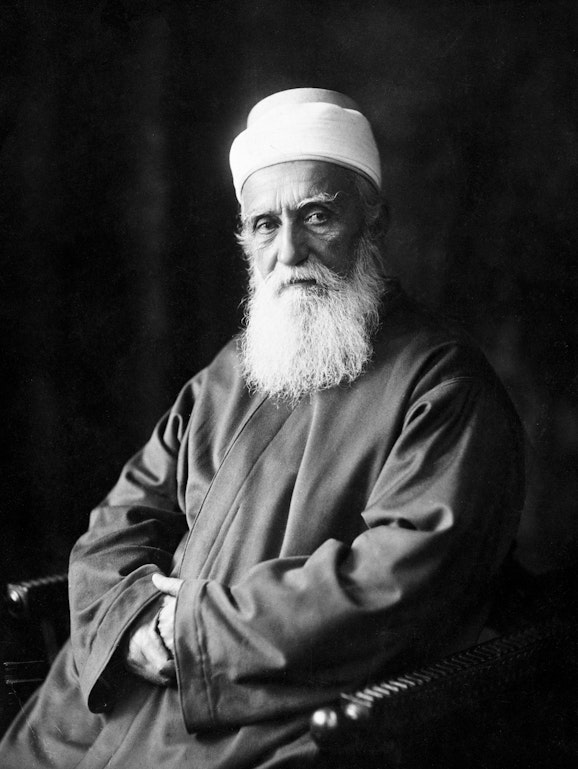 Portrait of ‘Abdu’l-Bahá taken in Paris, France, October 1911