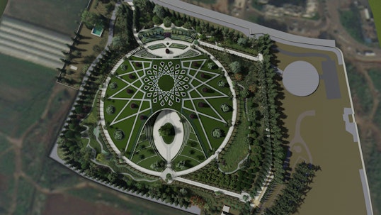 Graphic rendering of the Shrine of ‘Abdu’l-Bahá