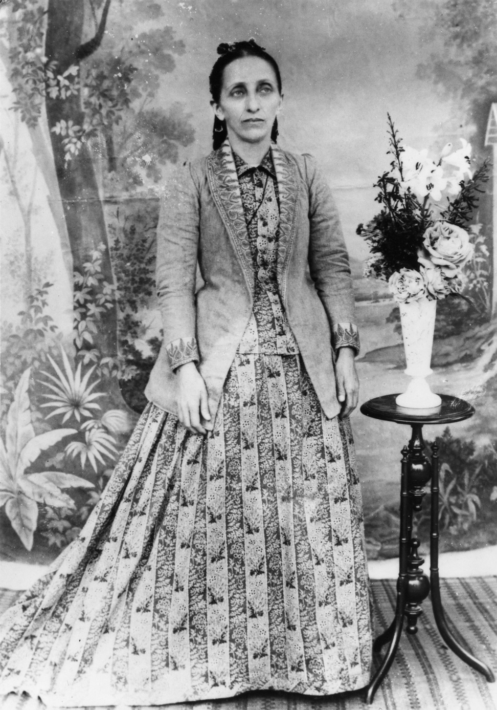 Portrait of Bahíyyih Khánum, The Greatest Holy Leaf, daughter of Bahá’u’lláh, c. 1895