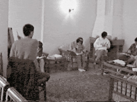 With its young people banned from public institutions of higher education in Iran since the early 1980s, the Bahá’í community of Iran established in 1987 its own Institute of Higher Education, which at one point enrolled more than 900 students. The Institute operated in private homes, as shown above, and by correspondence. In 1998, Government agents raided more than 500 homes across Iran in an effort to shut down the Institute. Some 30 faculty and staff members were arrested and hundred of thousands of dollars worth of books, furniture, and equipment were confiscated