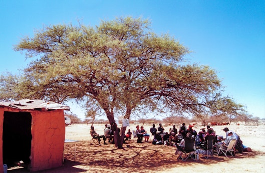 The first reflection meeting of Cluster 81 in Ondjombo, Namibia in September 2001