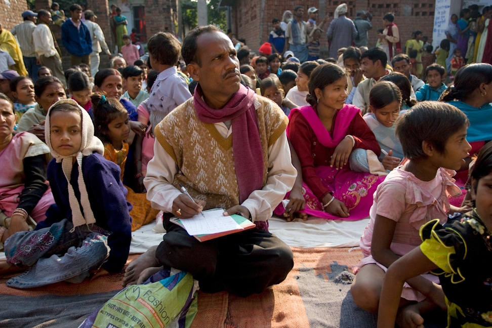 A cluster reflection meeting in Biharsharif, India