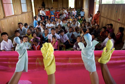 Cluster reflection meeting at the Baha'i centre in Preah Vihear, Cambodia