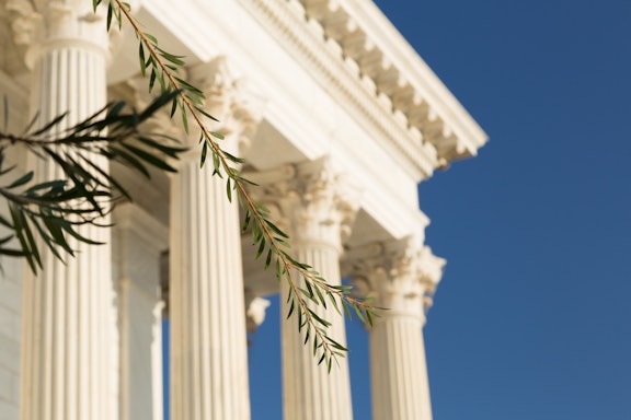 Colonnade of the Seat of the Universal House of Justice