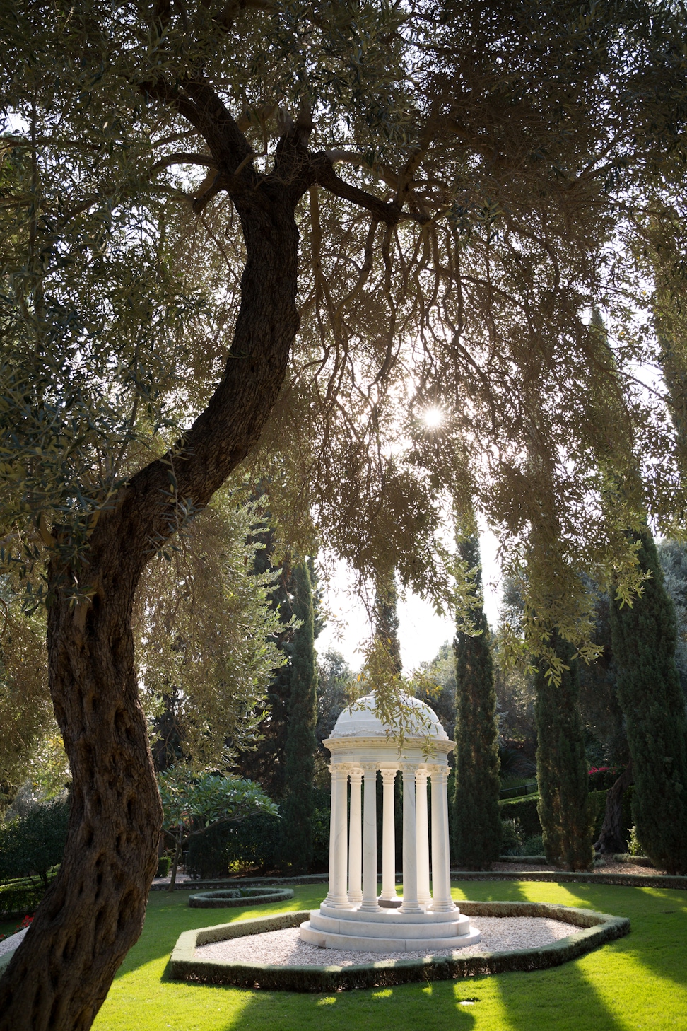 Resting Place of the Greatest Holy Leaf, (Bahíyyih Khánum), the daughter of Bahá’u’lláh, in the Monument Gardens 