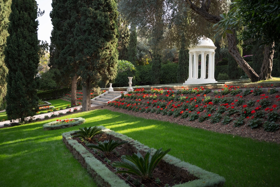 Resting Place of the Greatest Holy Leaf, (Bahíyyih Khánum), the daughter of Bahá’u’lláh, in the Monument Gardens 