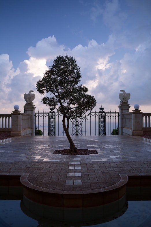 A view from one of the terraces above the Shrine of the Báb  