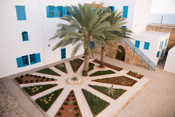 Inner courtyard of the House of ‘Abdu’lláh Pá<u>sh</u>á