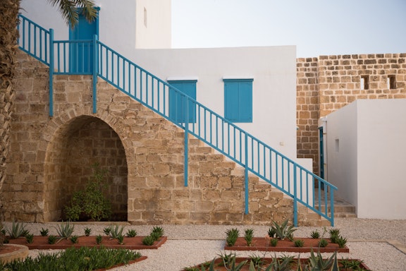 Stairs leading to the south wing of the House of ‘Abdu’lláh Páshá 