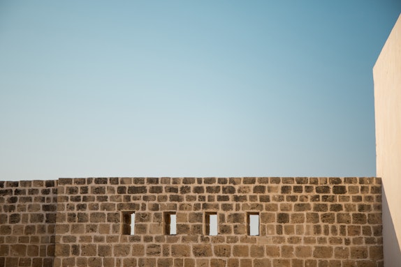 A courtyard wall at the House of ‘Abdu’lláh Páshá