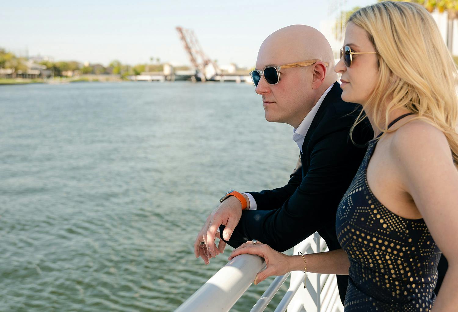 Dallas and Michelle Buchanan Looking at the Tampa River