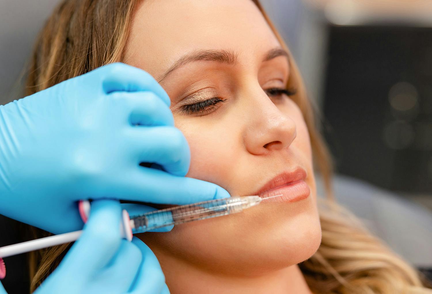 Woman Receiving Injection