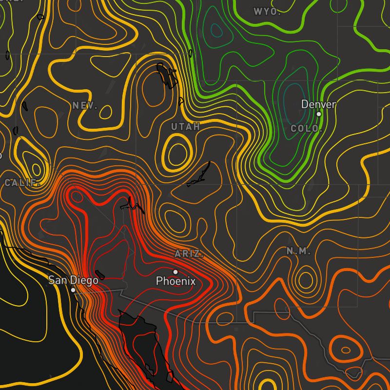 Temperatures (Contour)