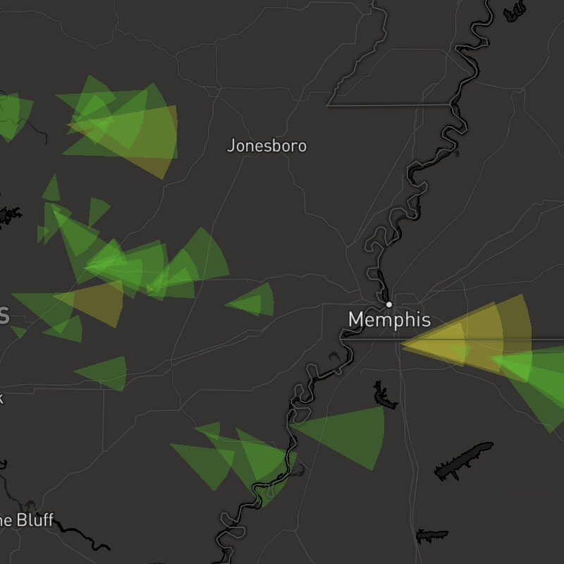 Storm Cell Forecast Cones