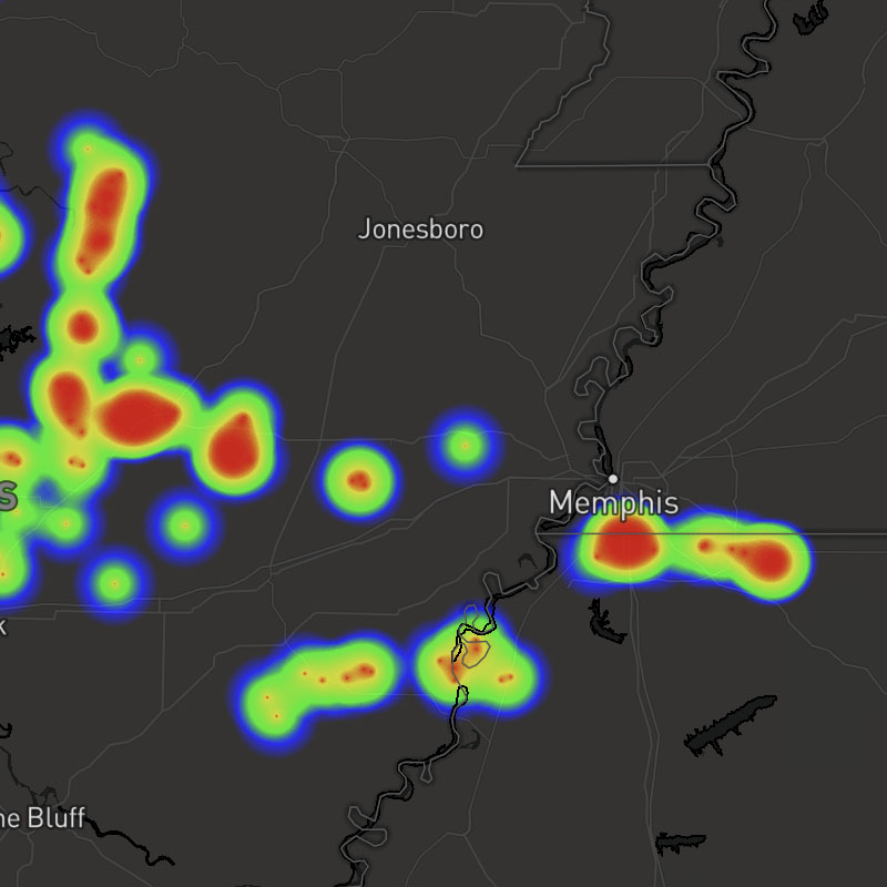 Storm Cells (Heatmap)