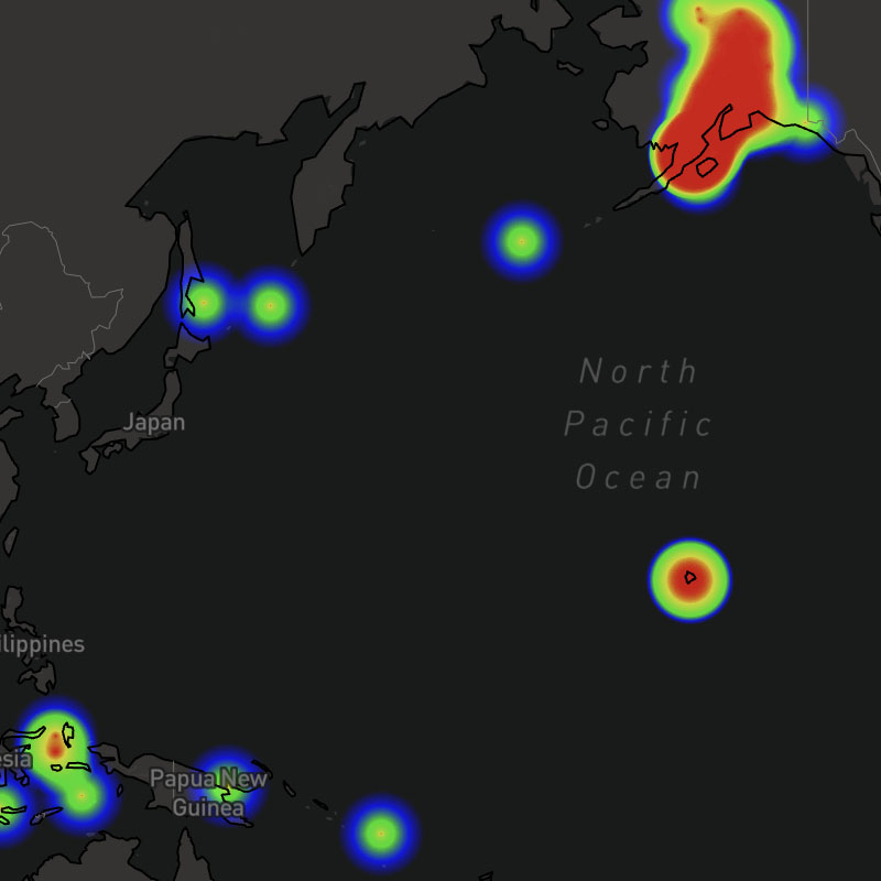 Earthquakes (Heatmap)