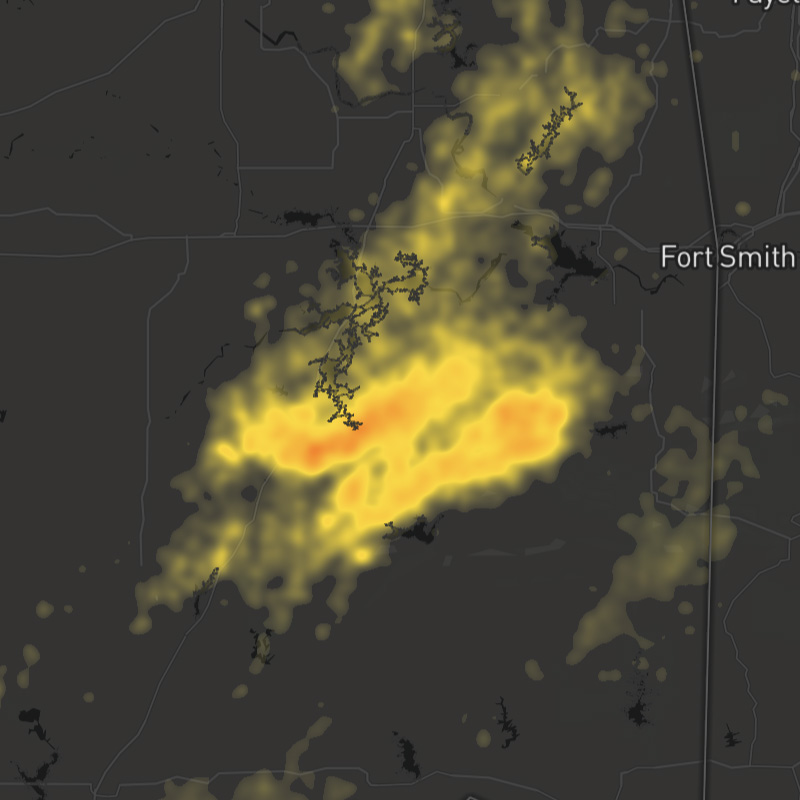 Lightning Density - Intracloud)