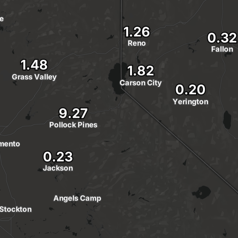 Accumulated Snowfall (Text)