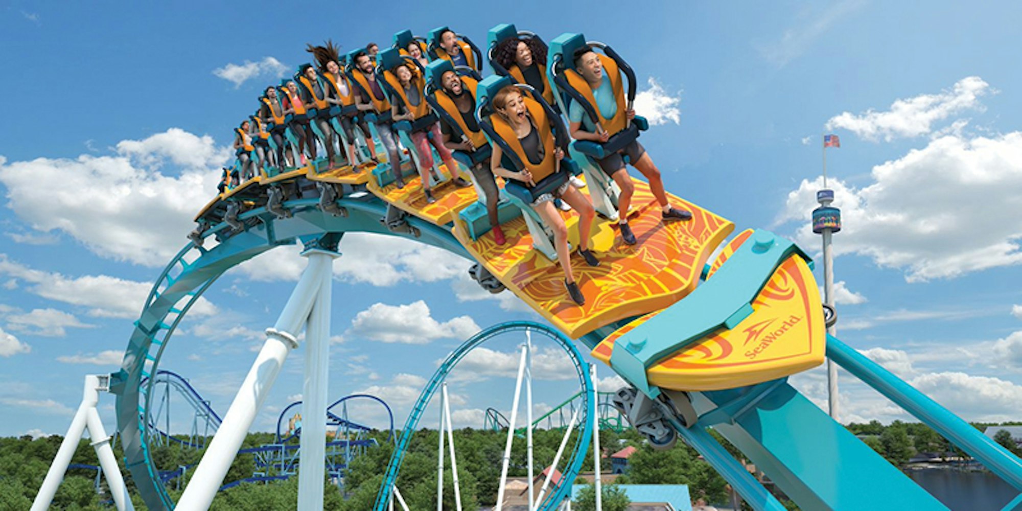 Cover Image for SeaWorld's Pipeline: The Surf Coaster Opening This Weekend