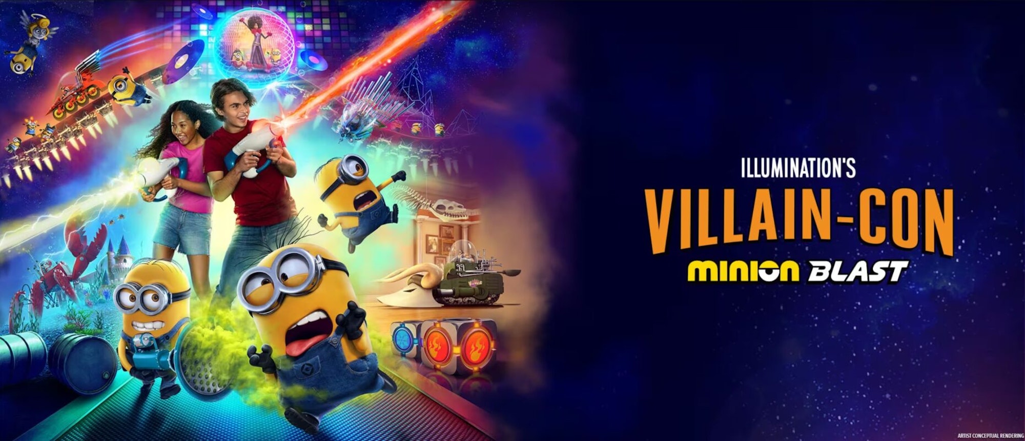 Cover Image for Illumination’s Villain-Con Minion Blast Opens for Guest Previews