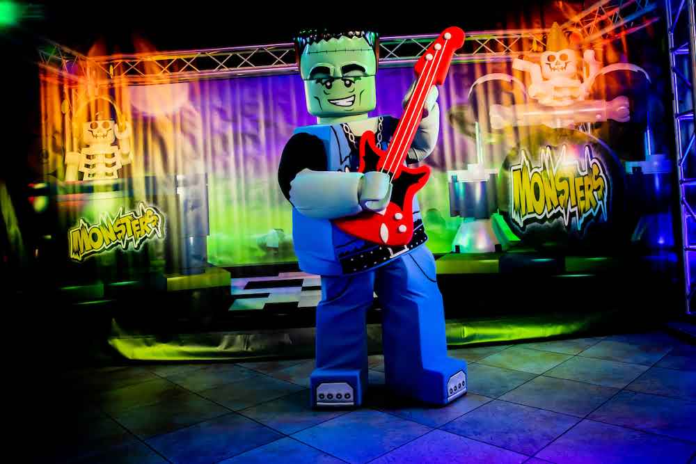 LEGO Frankenstein Holding a Guitar