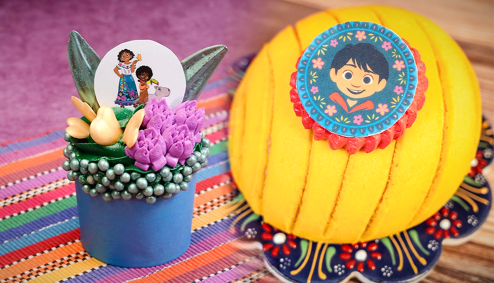 Encanto Cupcake and Coco Sweet Bread for Hispanic Heritage Month at Walt Disney World Resort