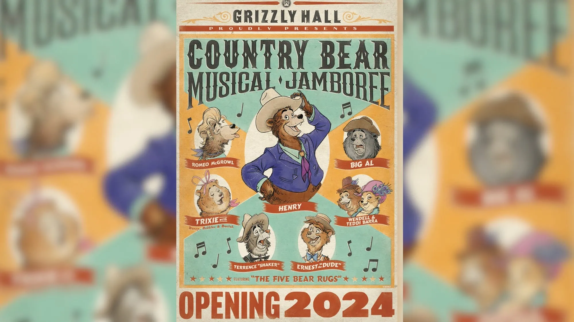 Country Bears Musical Jamboree Concept Poster