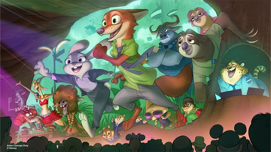 Zootopia Show at Animal Kingdom Concept Art