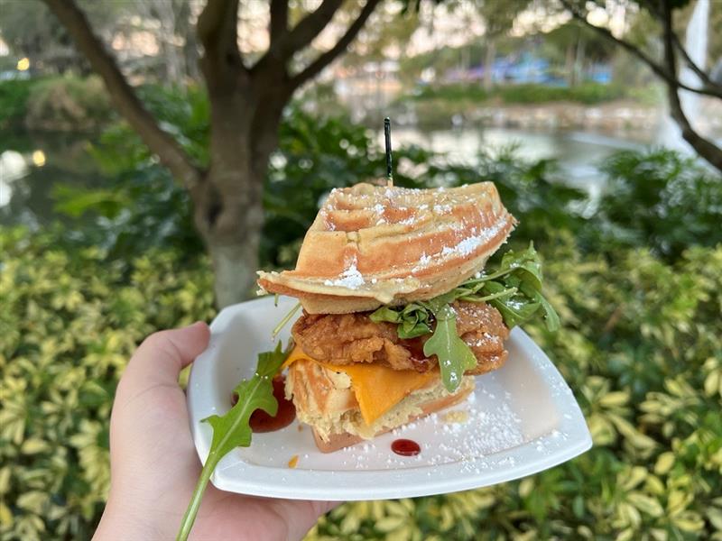 Joyful Chicken and Waffles Offered at SeaWorld Orlando's Christmas Celebration
