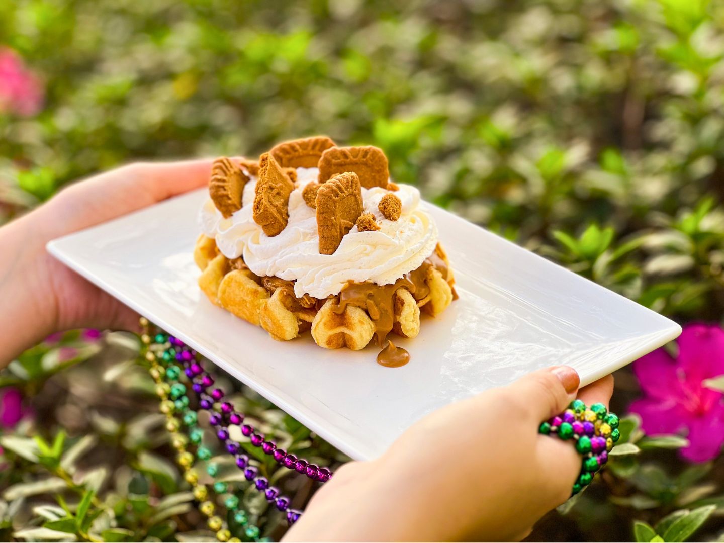 Cookie Butter Liege Waffle from Belgium Booth