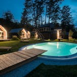 Chocolate Village by the river