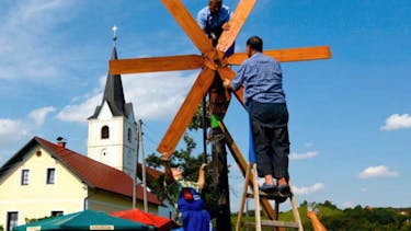 Postavitev klopotca sv. Ana Borl