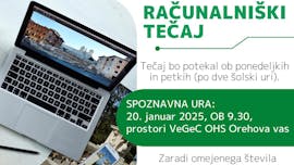 Začetni računalniški tečaj - spoznavna ura