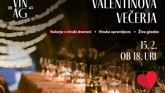Valentinova večerja v Vinagu