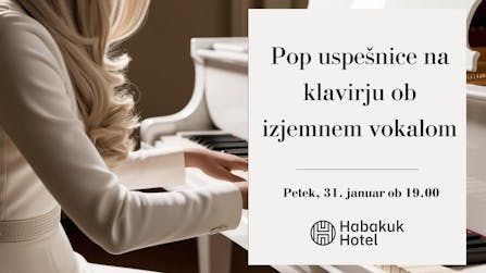 Pop uspešnice na klavirju ob izjemnem vokalu