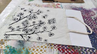 Tisk na tekstil z Nino Holc