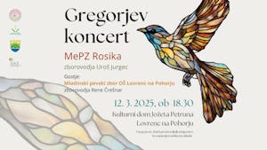 Gregorjev koncert MePZ Rosika