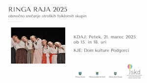 RINGA RAJA - območno srečanje otroških folklornih skupin 2025