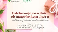 Izdelava voščilnic za materinski dan - ustvarjalna delavnica