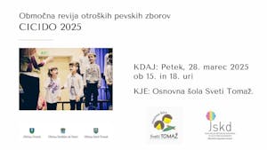 Območna revija otroških pevskih zborov - CICIDO 2025