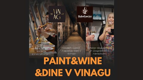 Paint & Wine & Dine v Vinagu