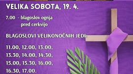 Blagoslovi velikonočnih jedil na Veliko soboto v stolnici
