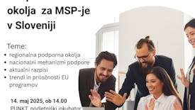 Podporne storitve in okolje v Sloveniji za podjetja